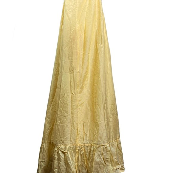 Wintersilks Yellow Country Nightgown, Medium - Picture 4 of 10